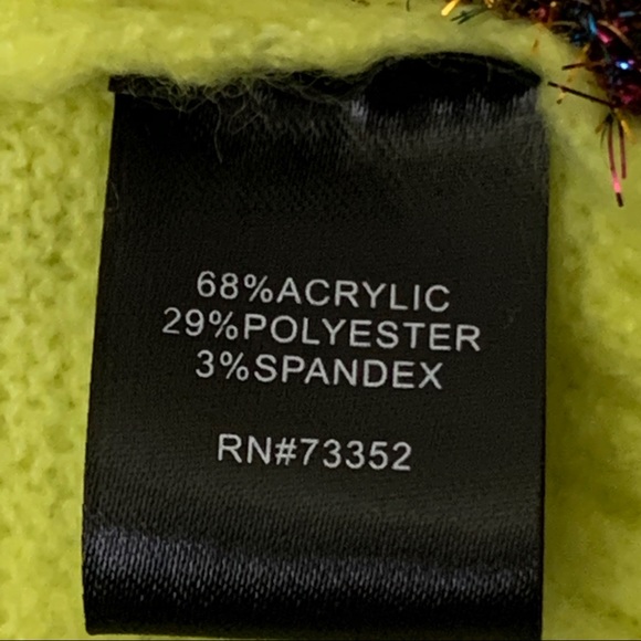Tribekka 44 Christmas Sweater NeonYellow Tinsel - Picture 11 of 13